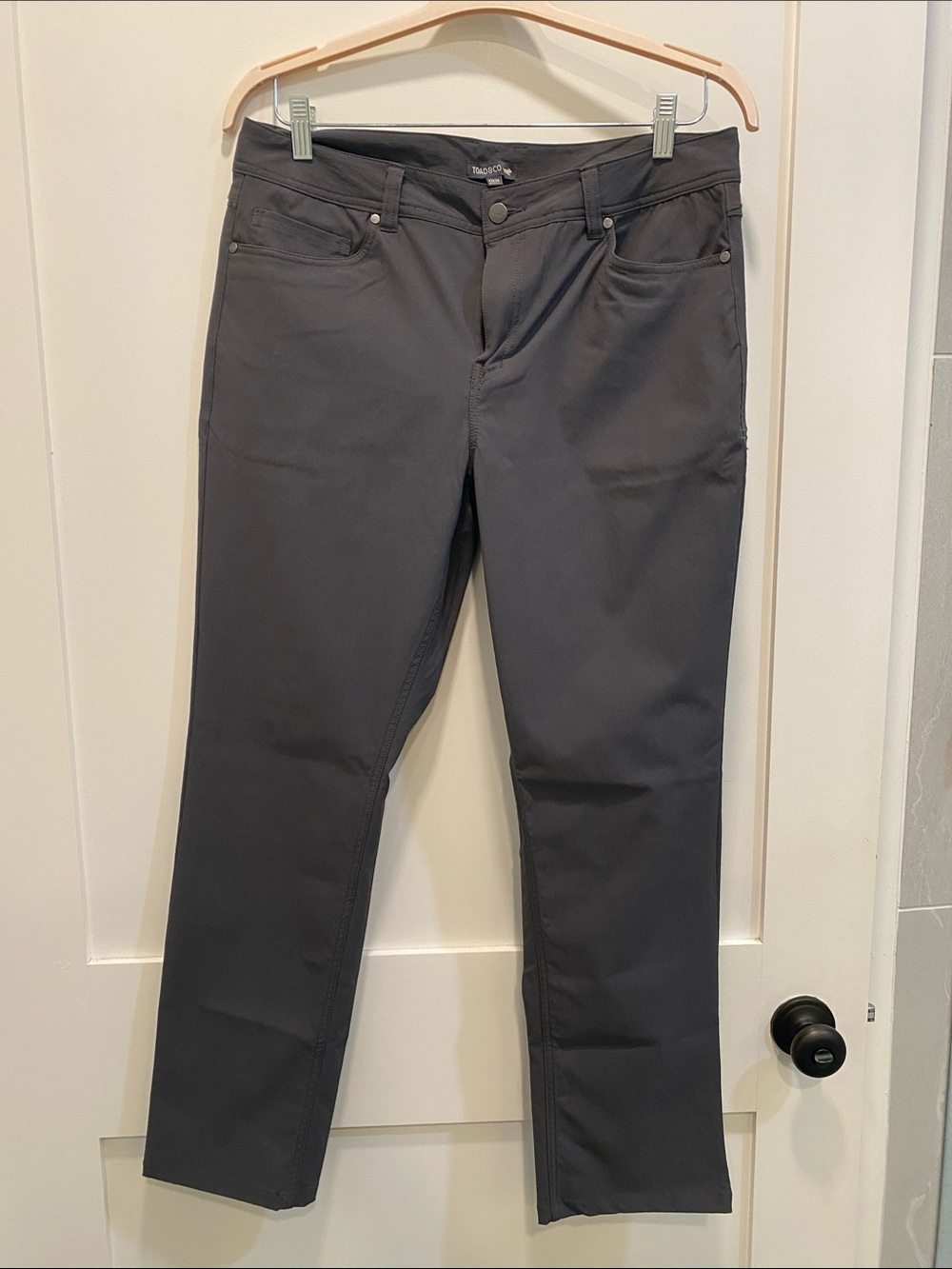 Toad & Co. Mens Technical Rover 5 pocket pant, lean.